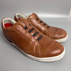 Kizik *KZK New York* Hands Free‎ Slip On Brown Leather Shoes Men's 11.5W
